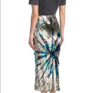 Free People Serious Swagger Tie-Dye Midi Skirt